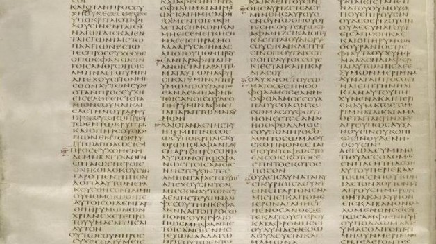 A page of the Codex Sinaiticus
