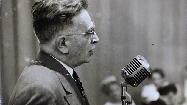 Boas giving speech