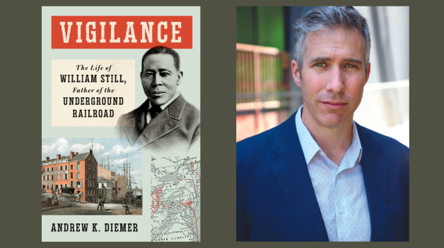 cover of vigilance and photo of Andrew Diemer
