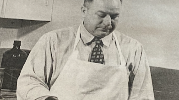 An image of a physician in a lab