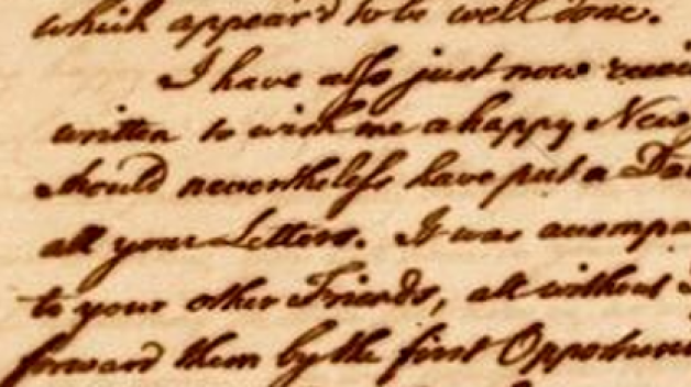 cropped scan of manuscript letter