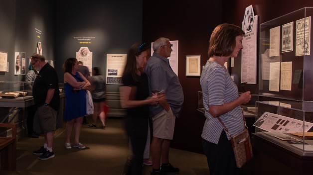 photo of visitors in gallery