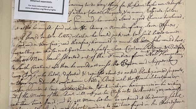 photo of manuscript letter