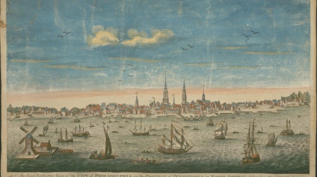 An east perspective view of Philadelphia 