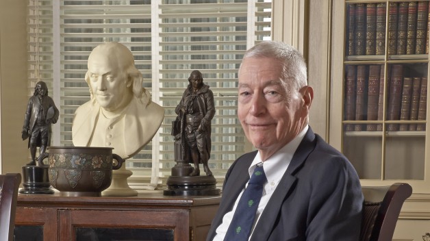 portrait of Clyde F. Barker in the APS Board Room