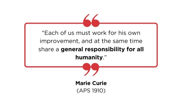 Marie Curie Words of Wisdom Quote