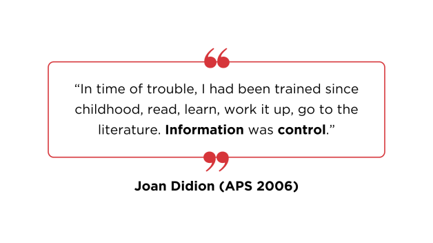 Joan Didion Quote