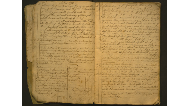Excerpt from Nathan Sellers commonplace book, handwritten journal