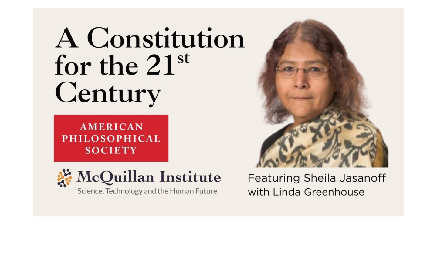 Sheila Jasanoff and Event Promotion Image