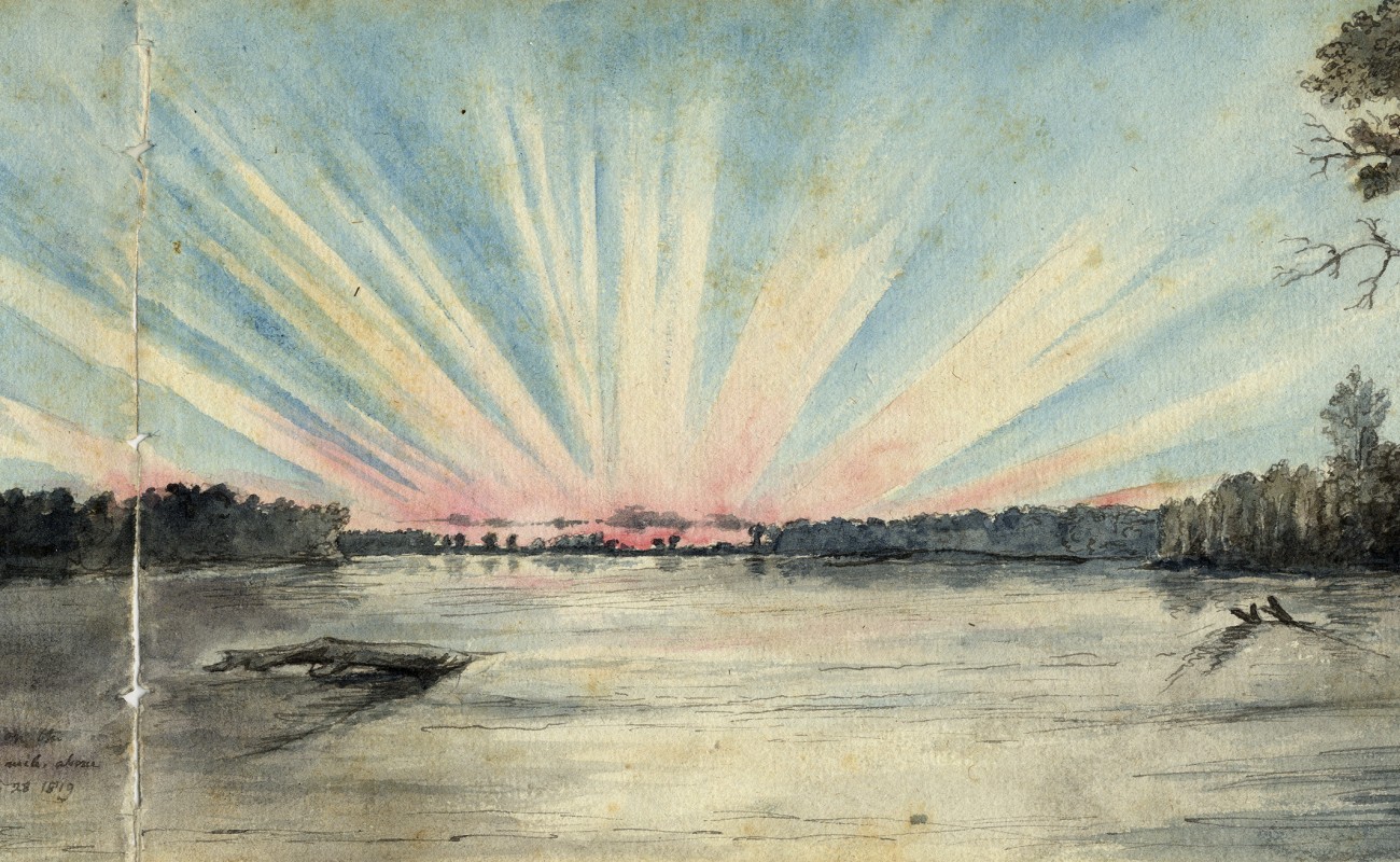 Missouri, river, sunrise