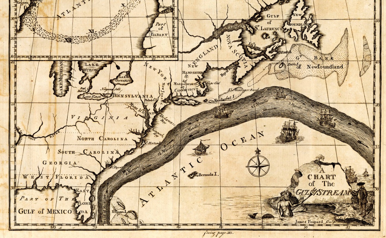 Chart of the gulf stream