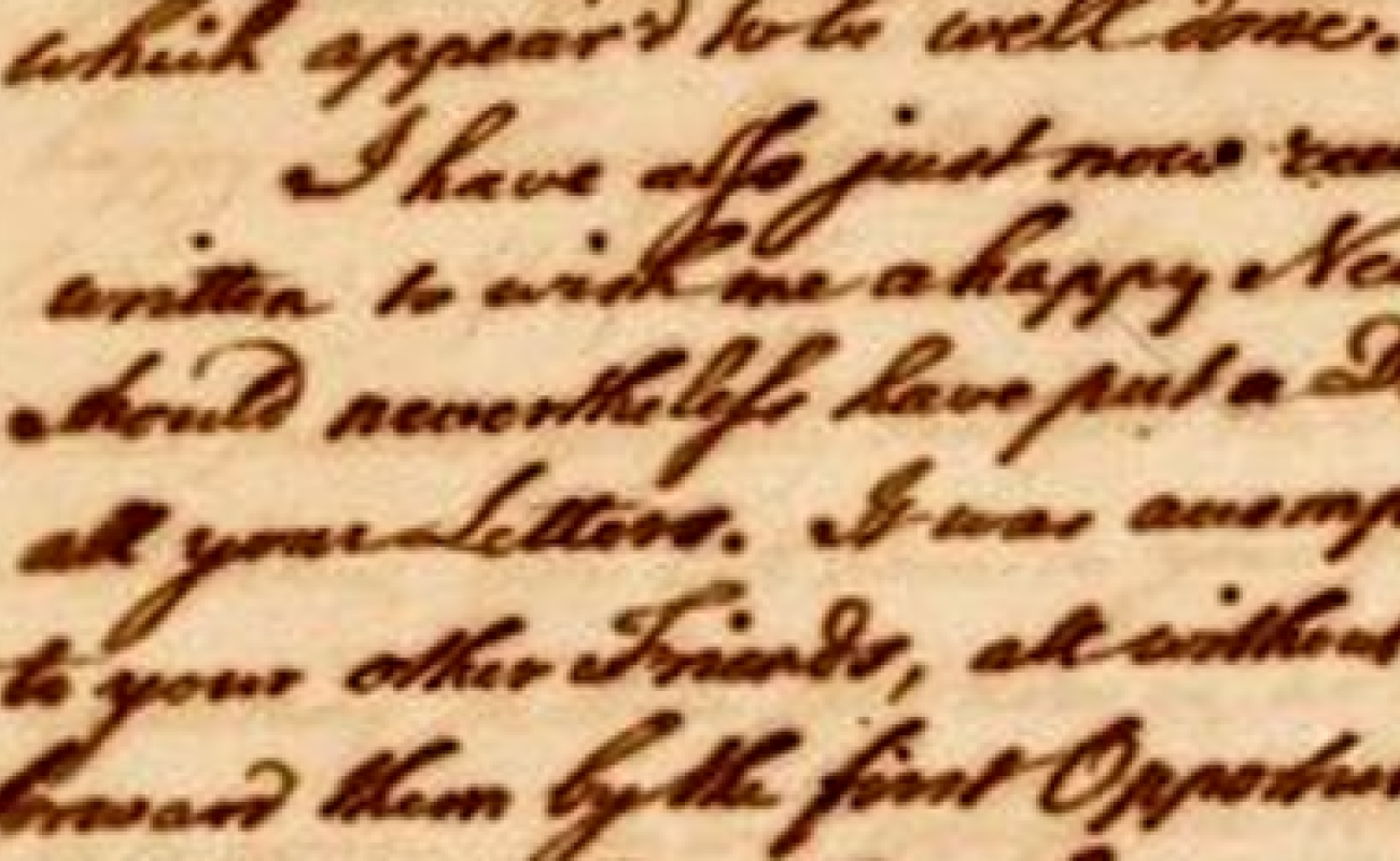 cropped scan of manuscript letter