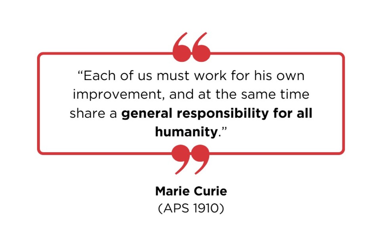 Marie Curie Words of Wisdom Quote