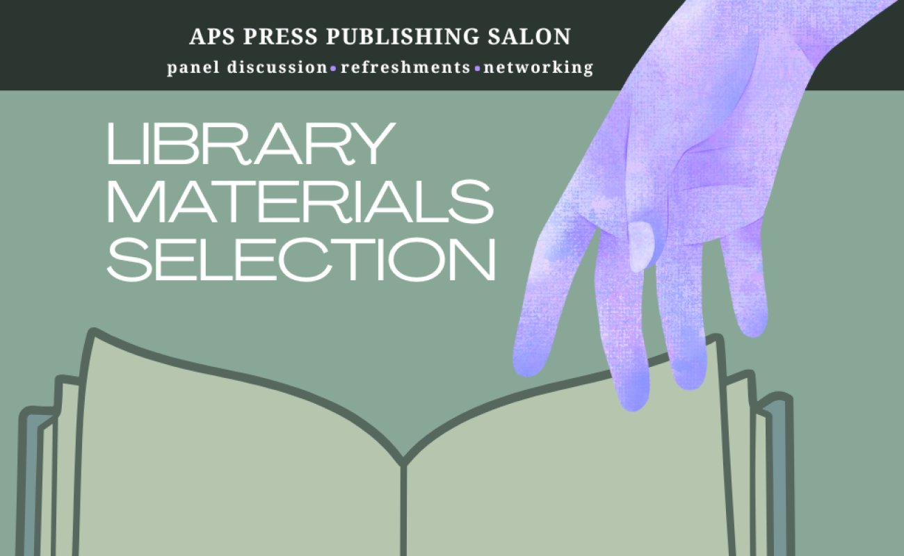 graphic of a hand reaching for a book with the event title