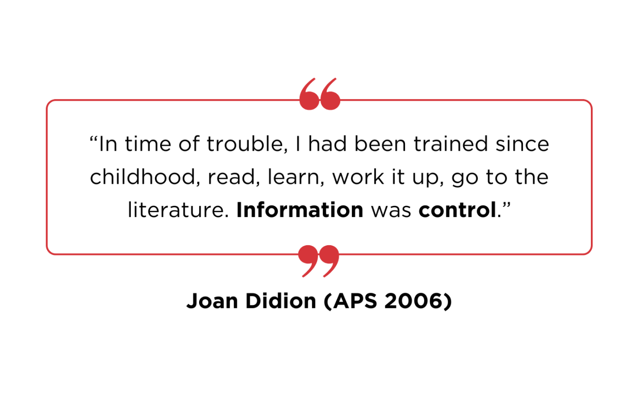 Joan Didion Quote