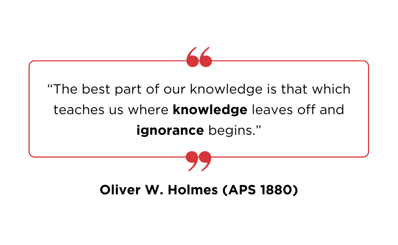 Oliver W. Holmes' Quote