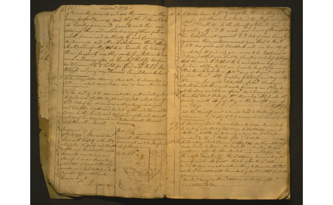 Excerpt from Nathan Sellers commonplace book, handwritten journal