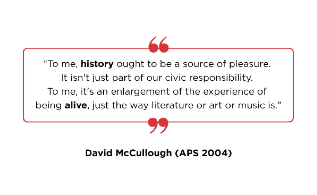David McCullough Quote
