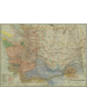 Map of Washington State tribes’ distribution circa 1797