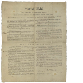 printed broadside document