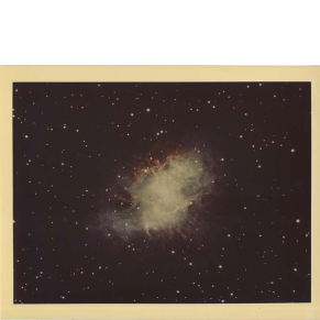 photograph of constellation (Crab Nebula)