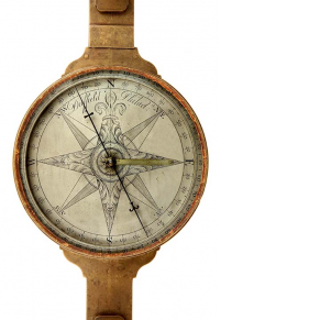 brass surveyor's compass