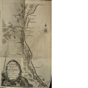 William Bartram Map of East Florida