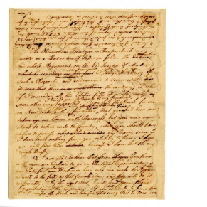 Franklin's Draft of a Letter to Cadwallader Colden