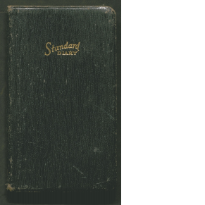 scan of cover of diary, with Standard Diary imprinted on front