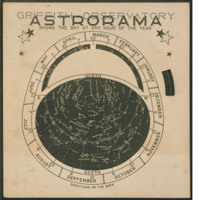 black-and-white scan of volvelle astrorama