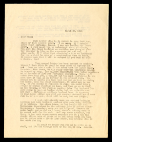 Letter to H. Anne Plettinger