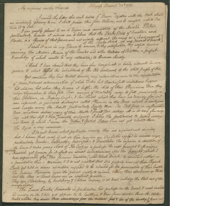 Letter to Benjamin Smith Barton
