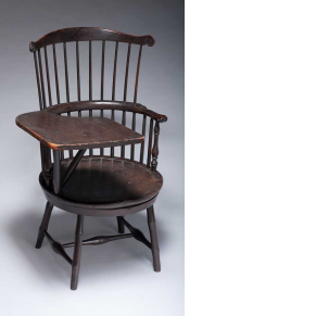 Revolving Windsor Chair with Writing Arm