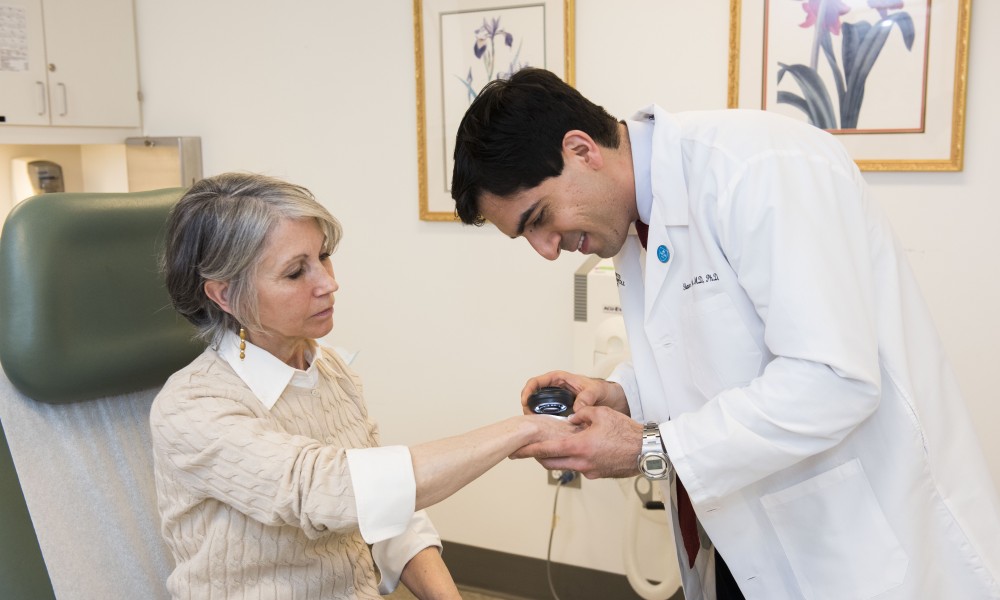 Doctor treating patient