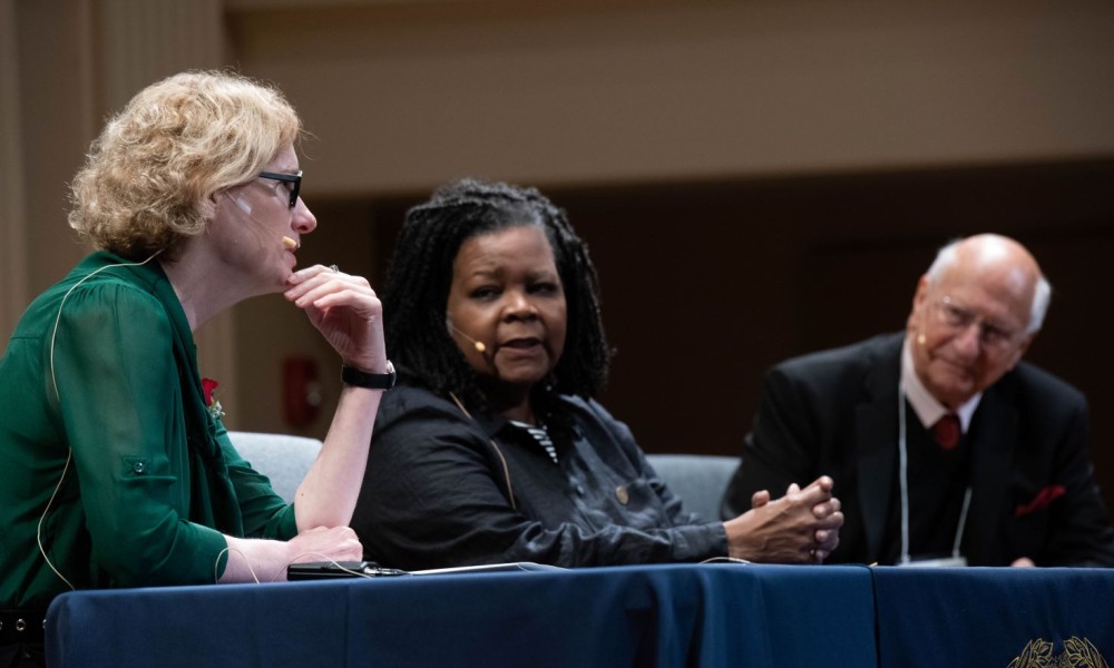 Joyce Chaplin and Annette Gordon-Reed at April 2023 Meeting