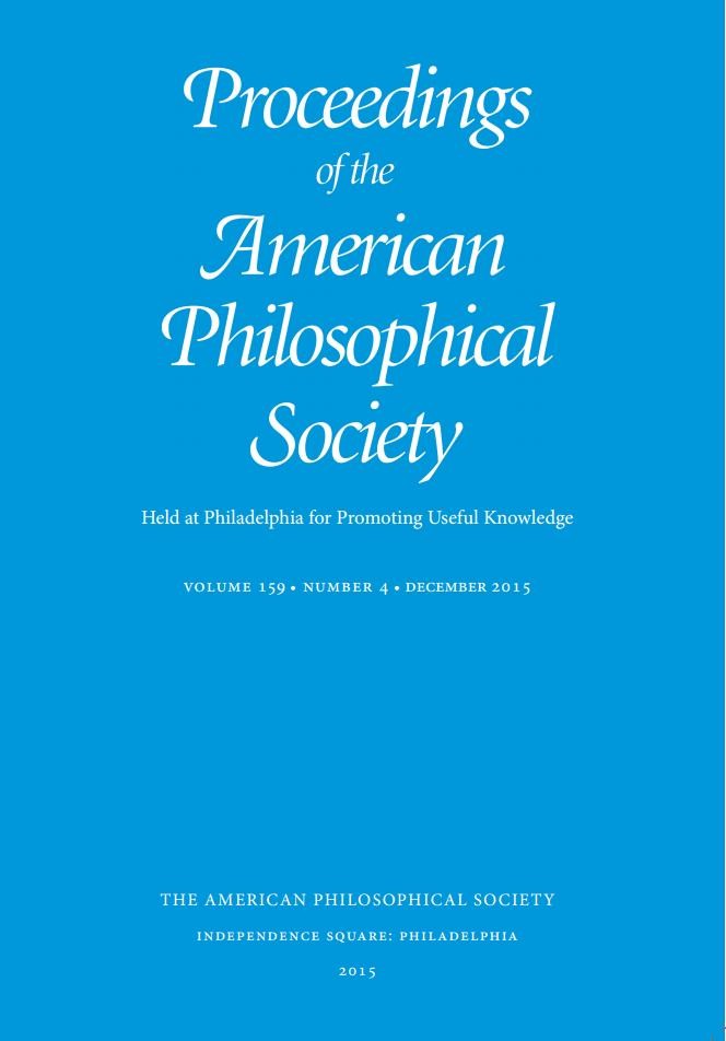 Proceedings 159:4 Cover