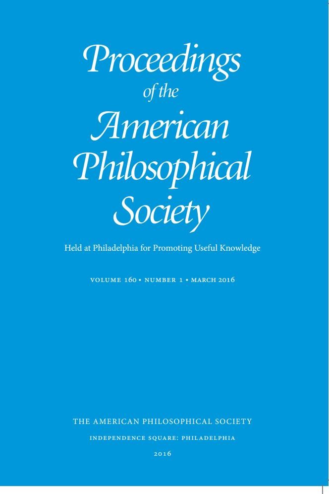 Proceedings 160:1 Cover