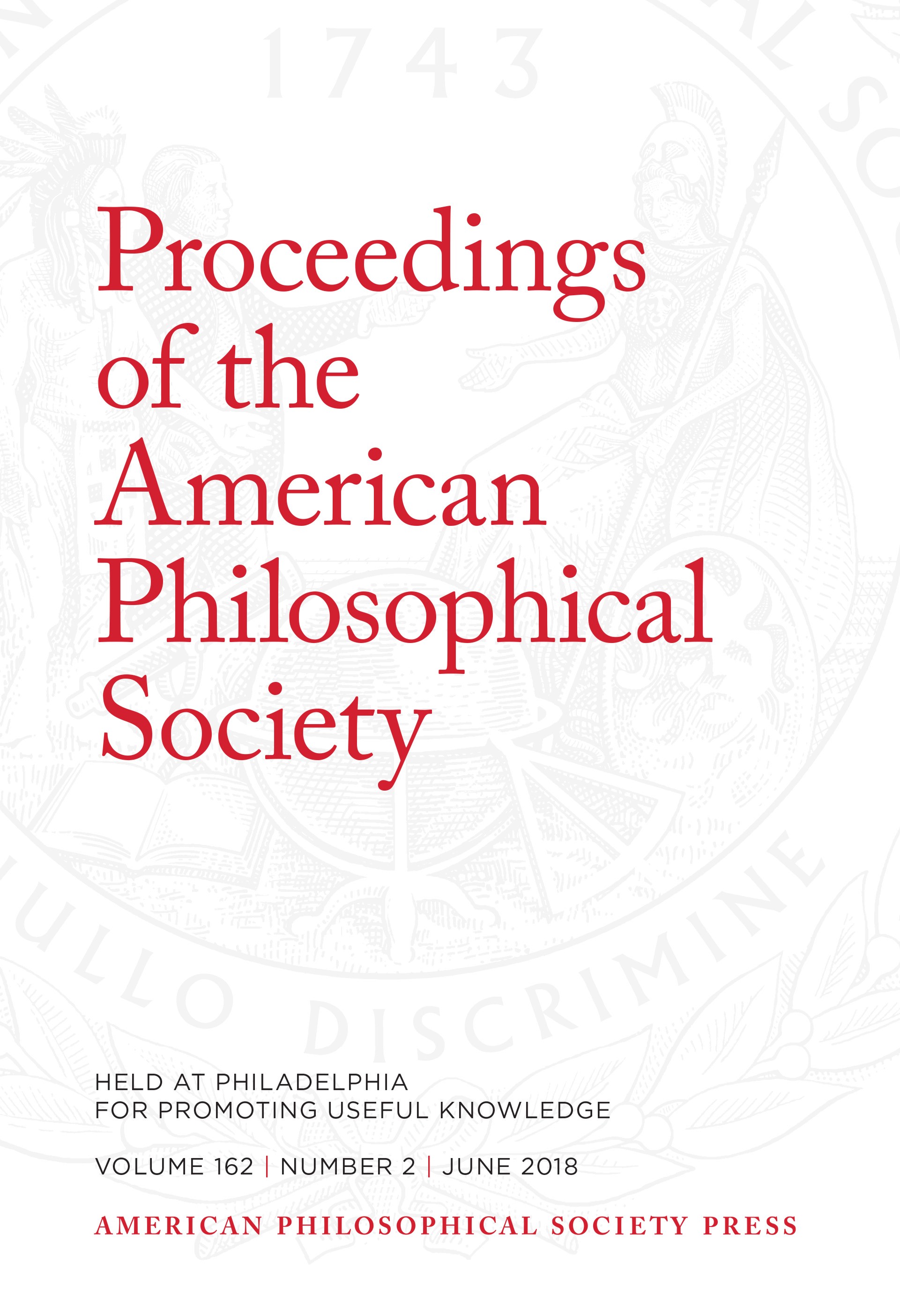 Proceedings Volume 162: Number 2 Cover
