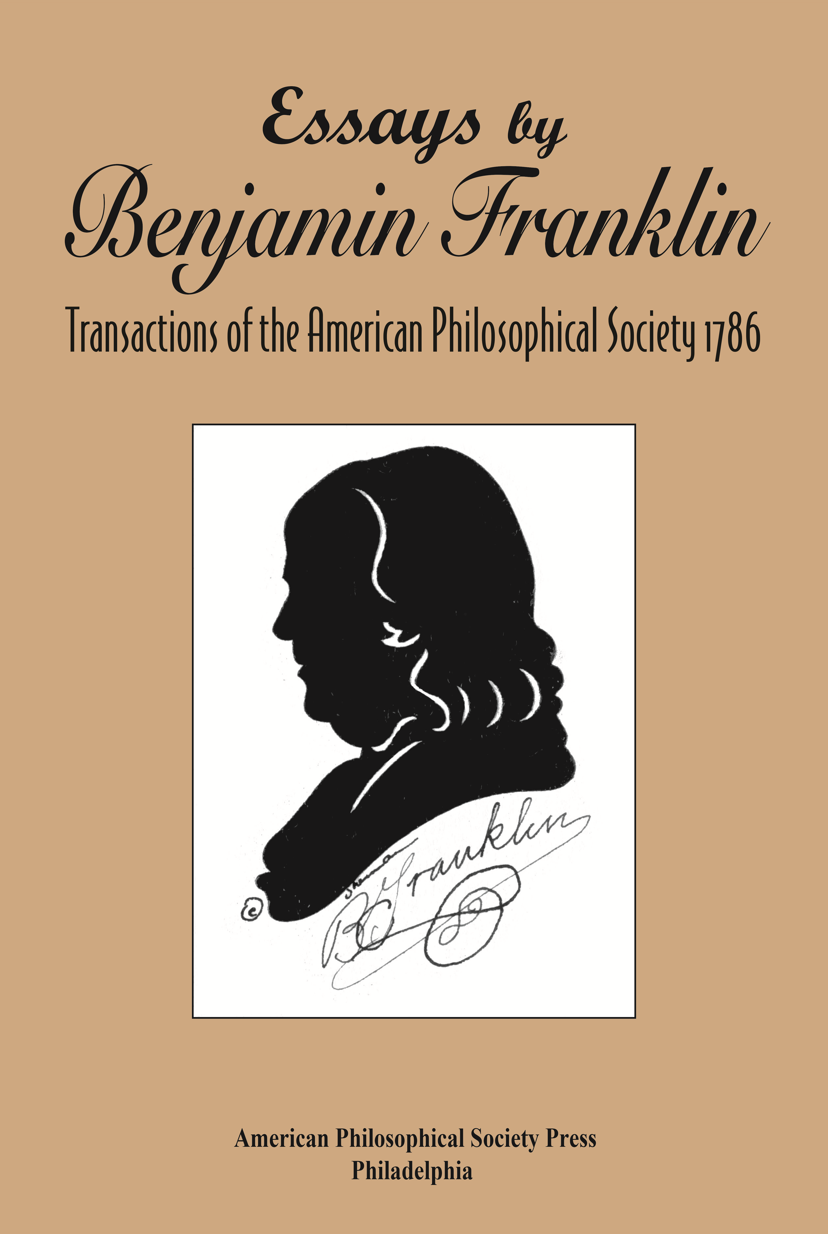 book cover with franklin silhouette
