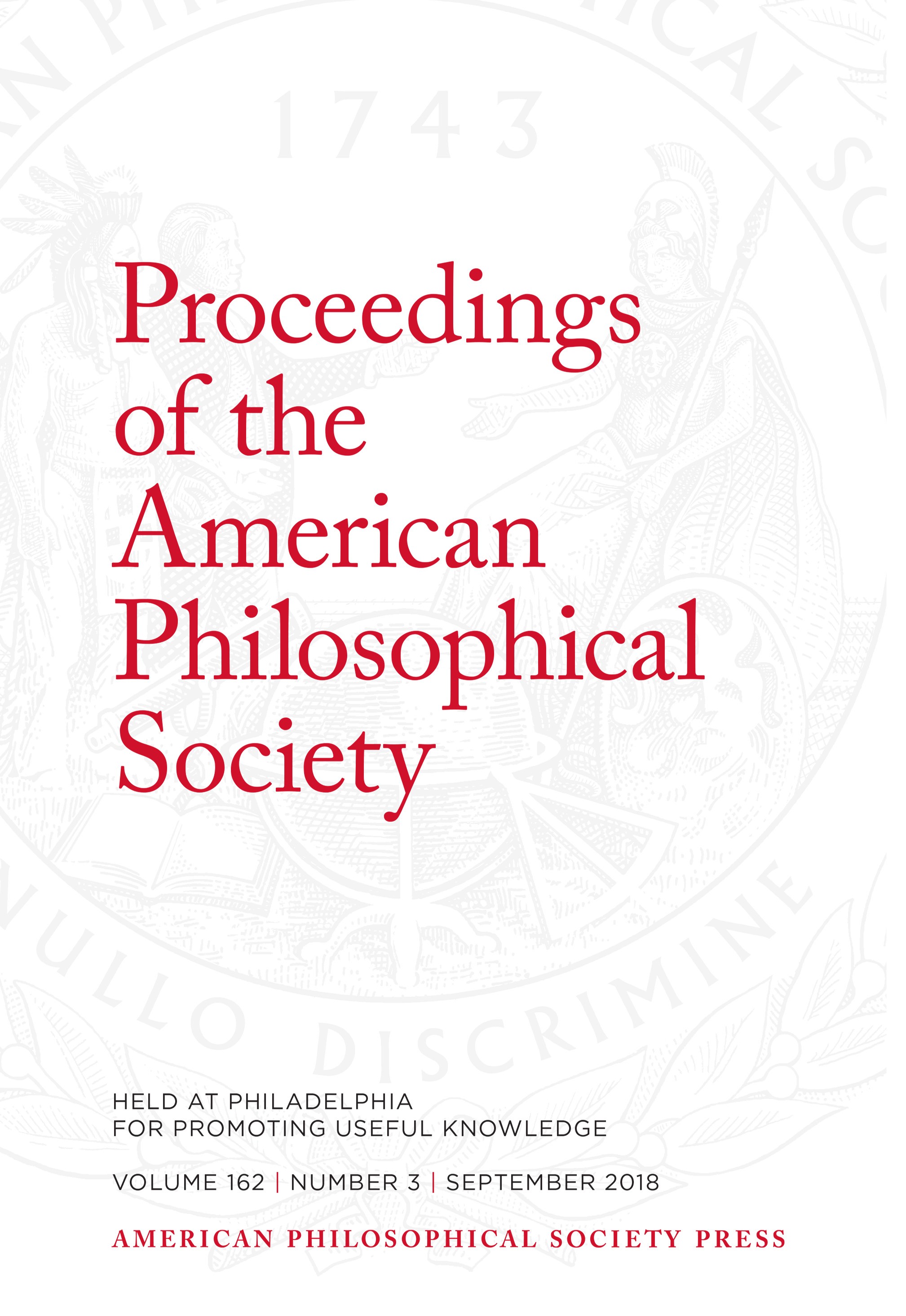 Proceedings Volume 162: Number 3 Cover