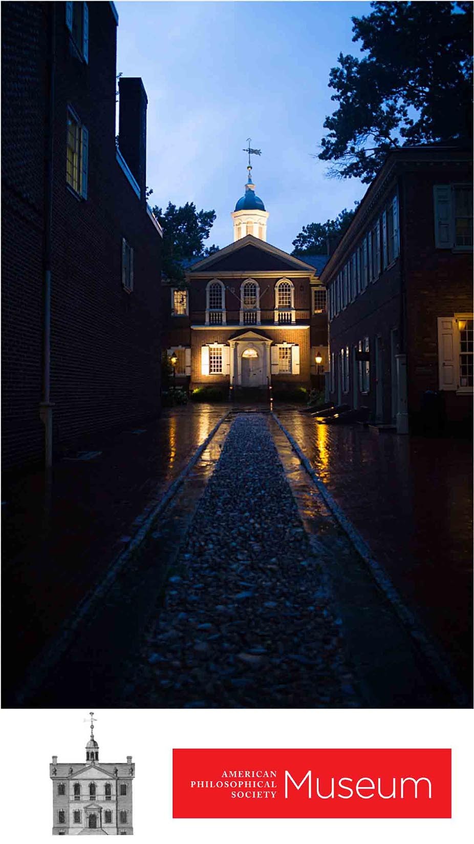 Image of Carpenters' Hall at night 