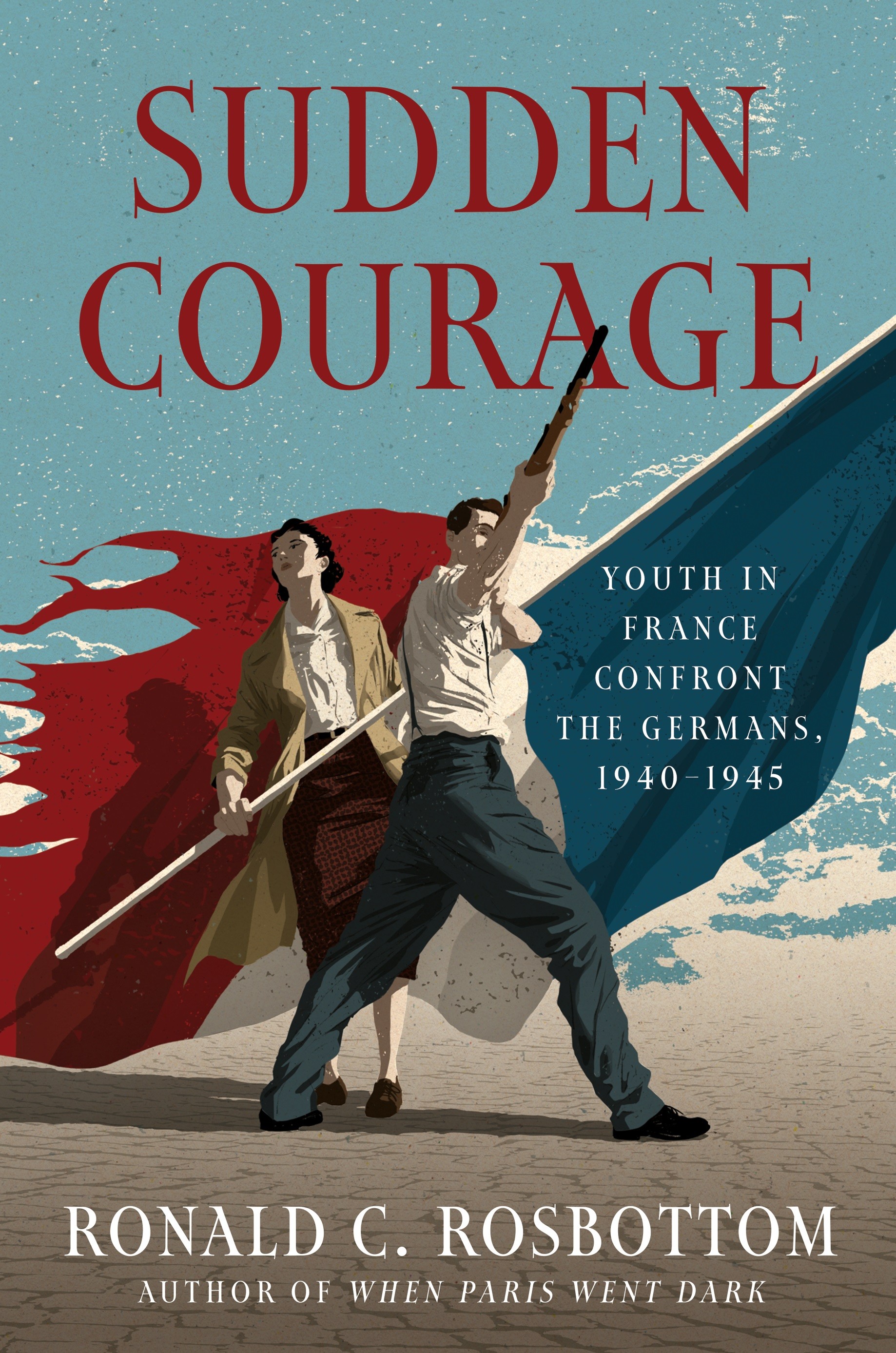book cover with young people and french flag