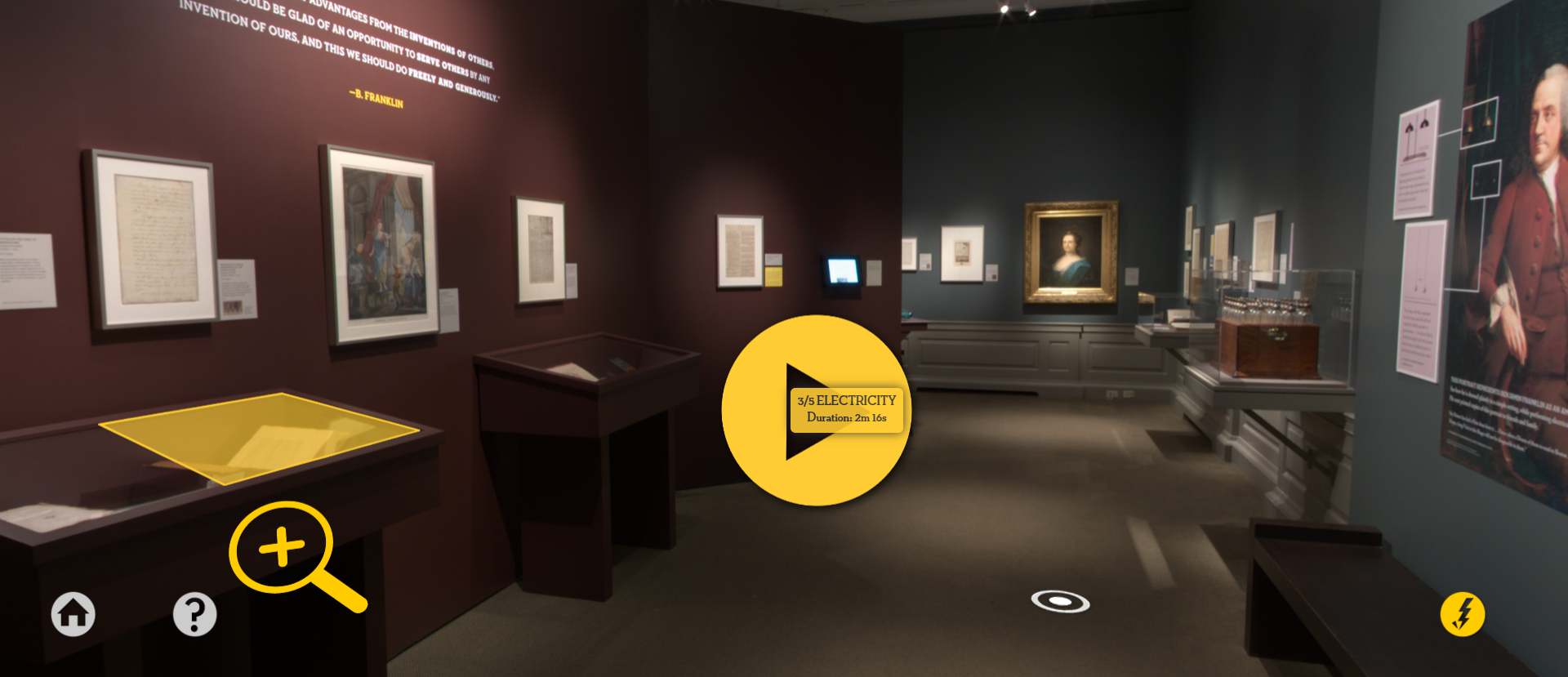 Screenshot of the virtual tour