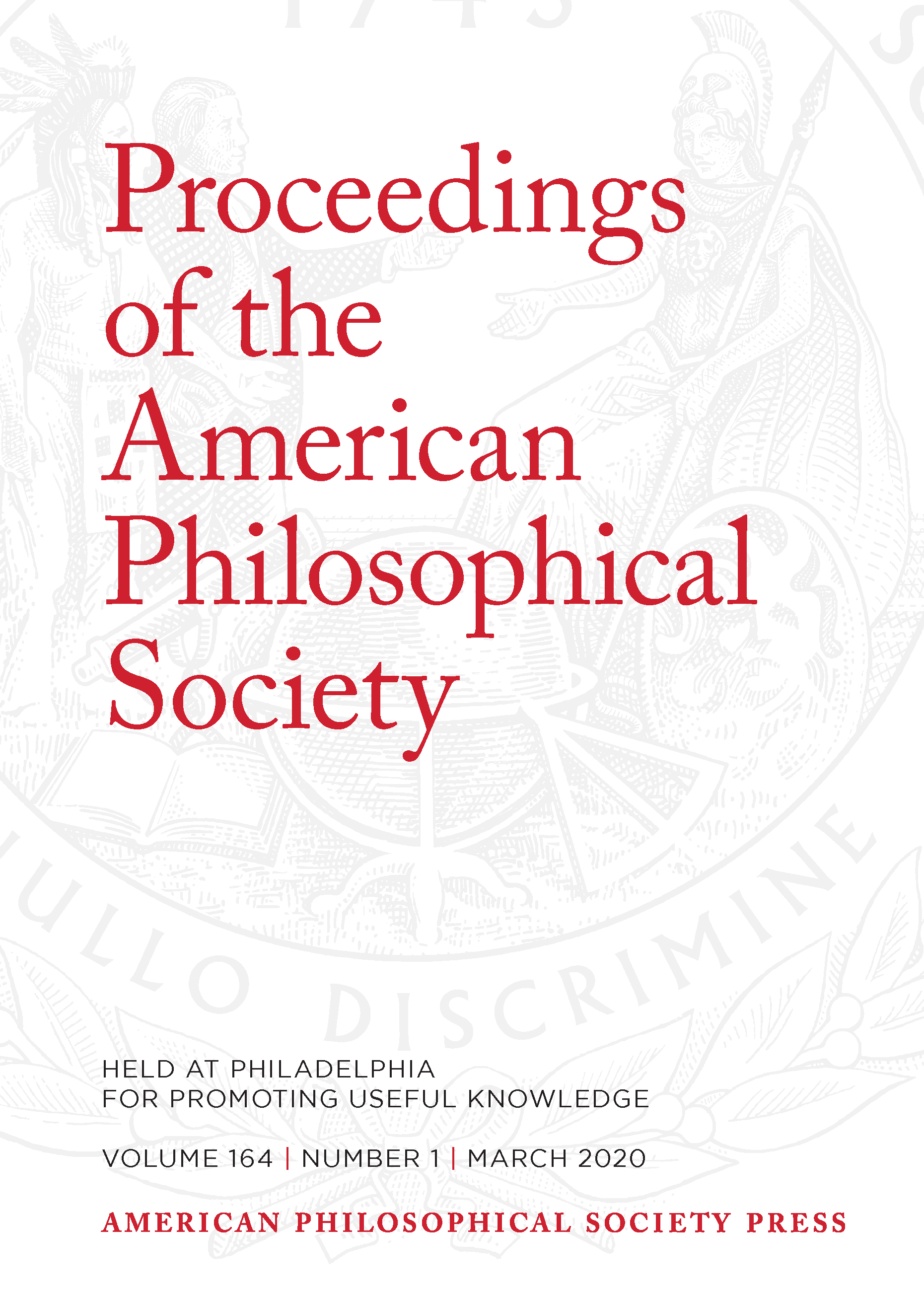Proceedings Volume 164: Number 1 Cover