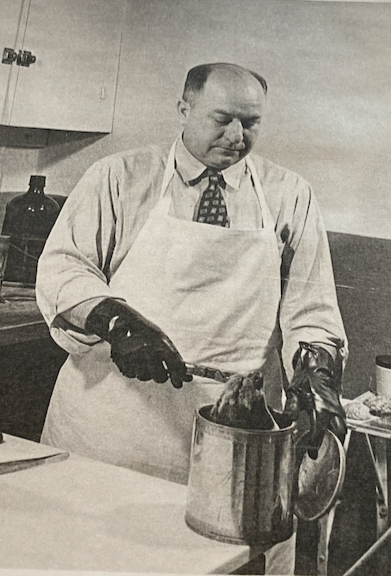 An image of a physician in a lab