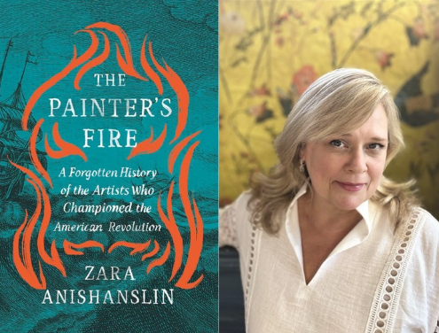 The Painters Fire book cover and Zara Anishanslin Image