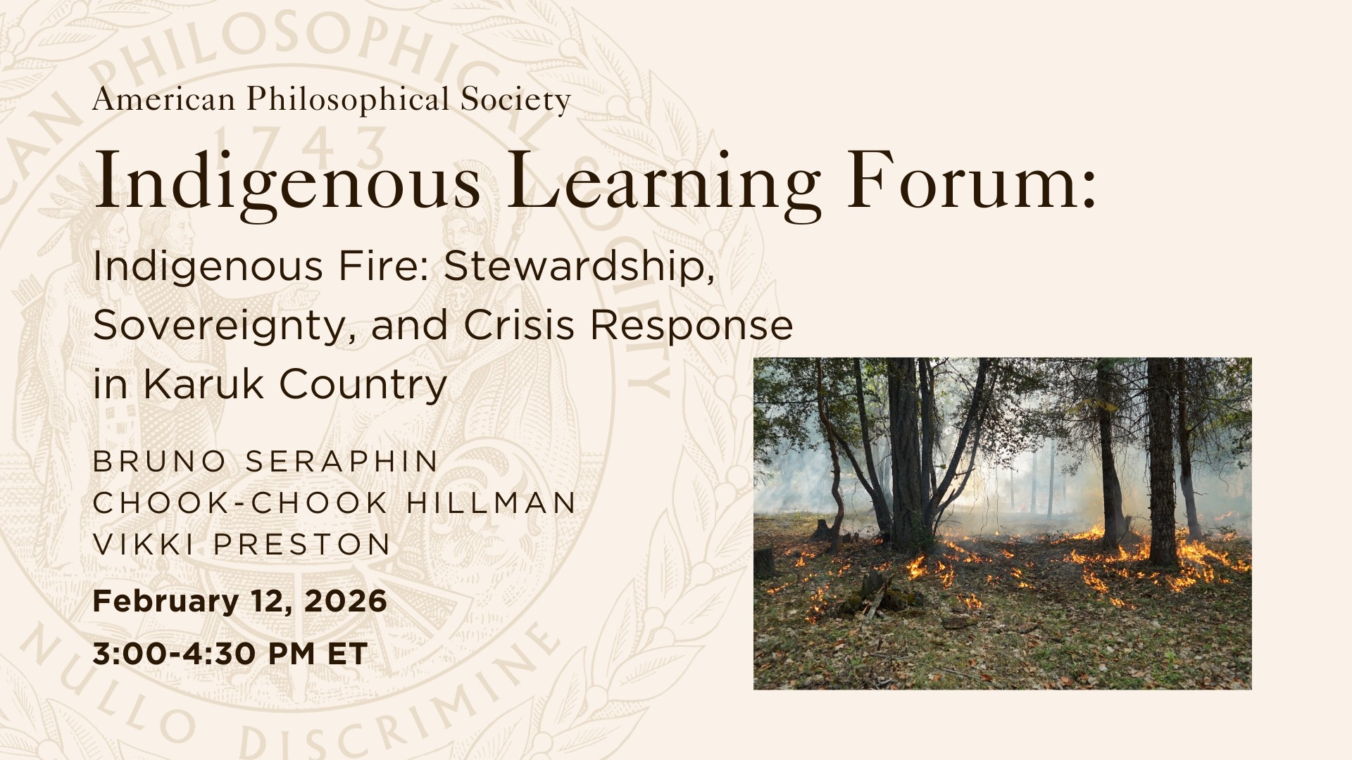 Bruno Seraphin ILF (Photo, Title, Date)