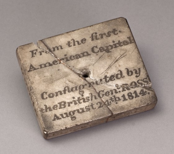 Stone from the First American Capitol, 1814-1818