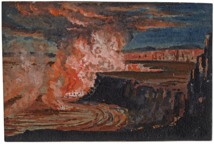 Mauna Loa (Volcano), Hawaii, Titian Ramsay Peale (lived 1799-1885), 1840