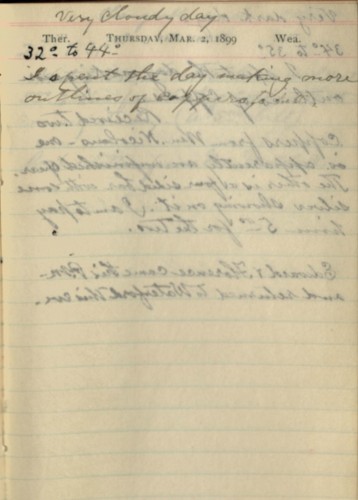 single page of handwritten manuscript 
